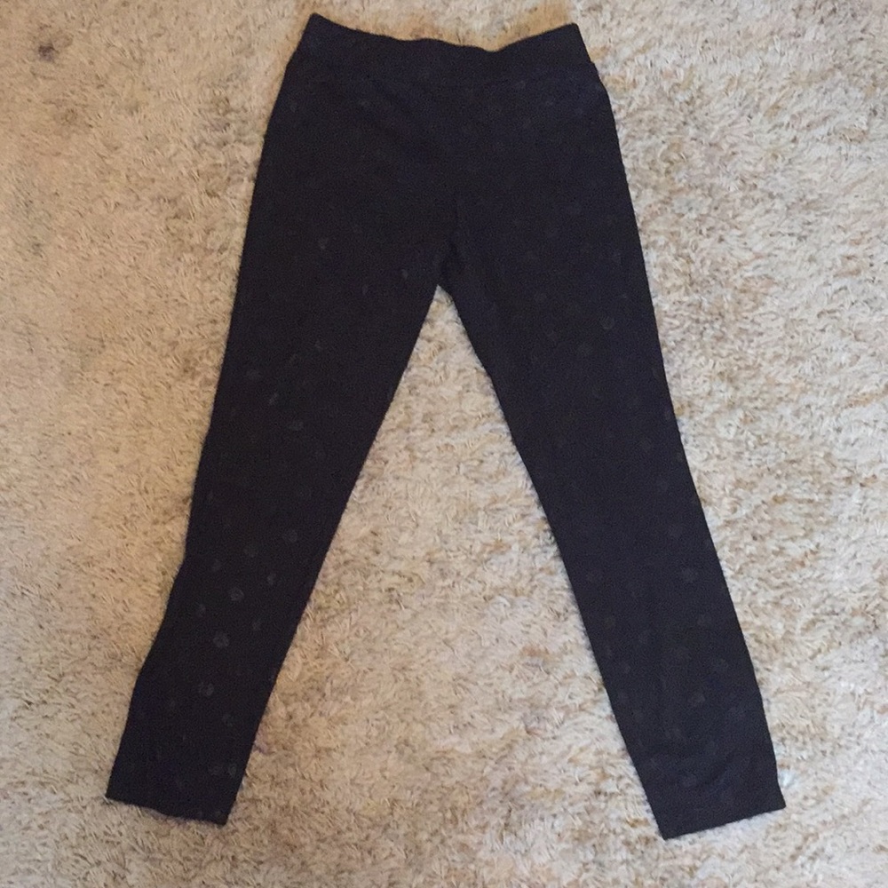 Black Polkadotted pants